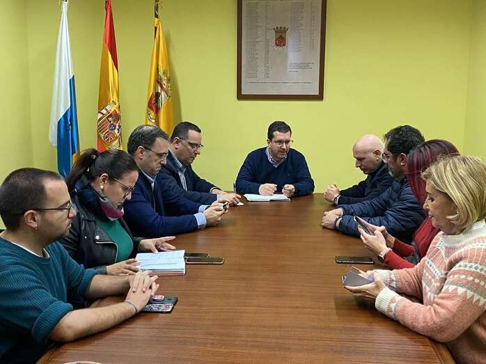 Reunión del PP grancanario con el alcalde de Arucas, Juan Jesús Facundo (Foto TA)
